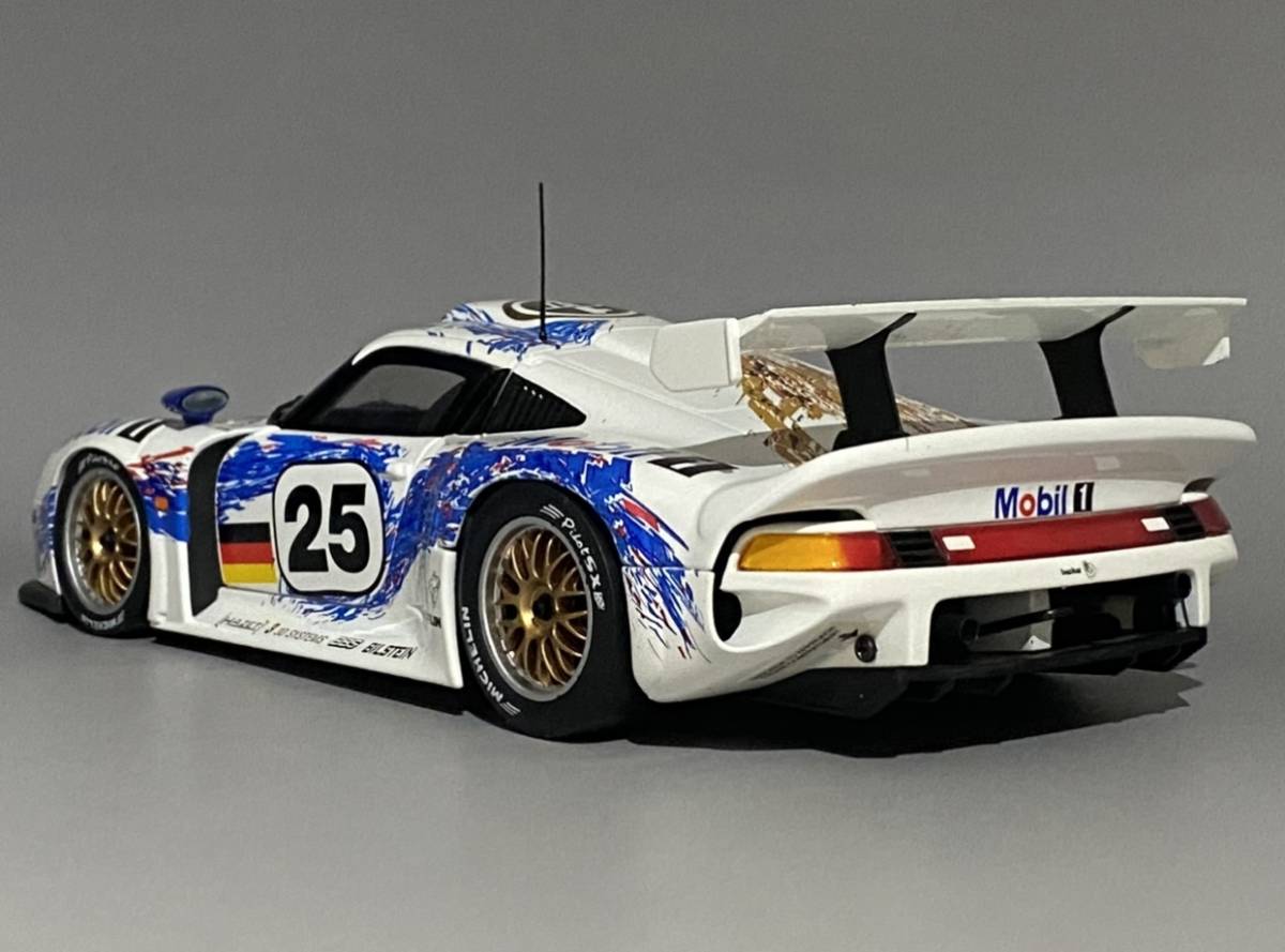 1円〜 お宝放出 1/18 Porsche 911 GT1 2位 24h Le Mans 1996 #25 ◆ H. Stuck / T. Boutsen / B. Wollek ◆ ポルシェ 24h ル・マン_画像4