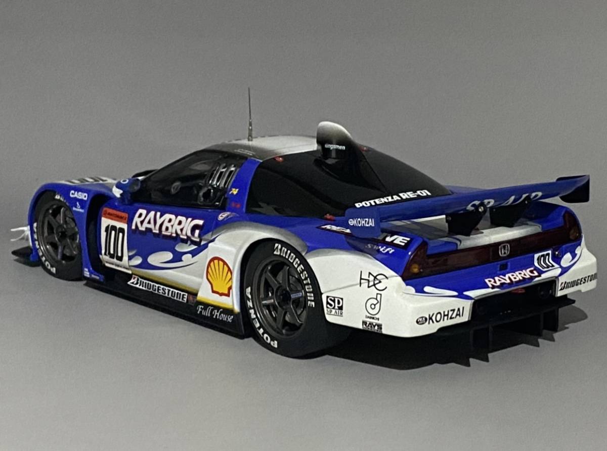 AUTOart 1/18 2004 JGTC GT500 Raybrig Honda NSX #100 ◆ Hiroki Katoh / Shinji Nakano ◆ ホンダ オートアートの画像3