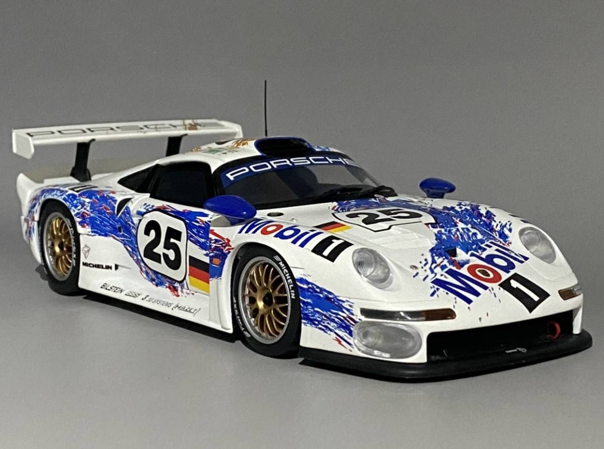 1円〜 お宝放出 1/18 Porsche 911 GT1 2位 24h Le Mans 1996 #25 ◆ H. Stuck / T. Boutsen / B. Wollek ◆ ポルシェ 24h ル・マン_画像2