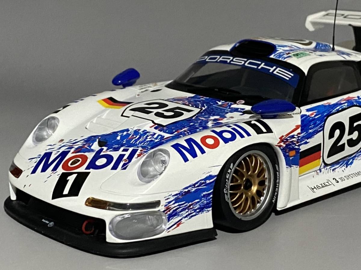 1円〜 お宝放出 1/18 Porsche 911 GT1 2位 24h Le Mans 1996 #25 ◆ H. Stuck / T. Boutsen / B. Wollek ◆ ポルシェ 24h ル・マン_画像7