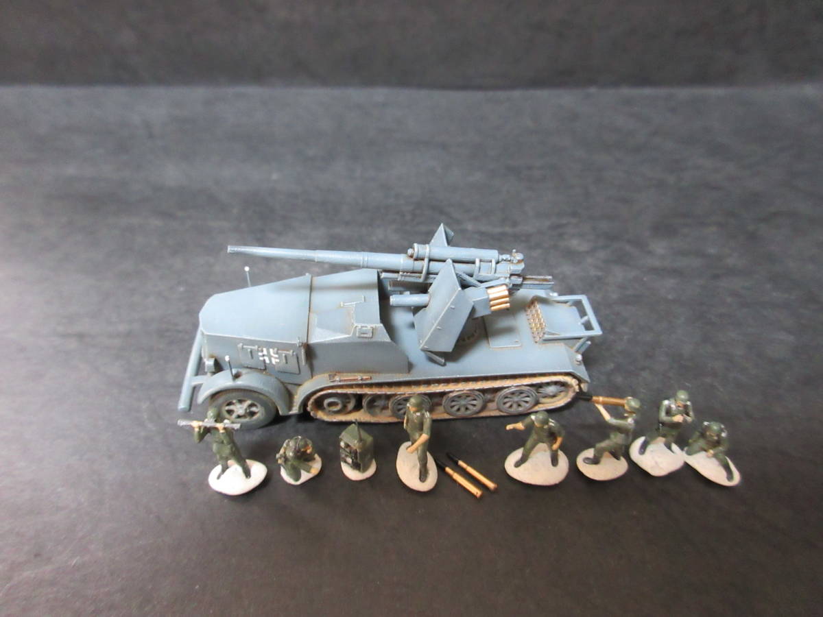 1/144完成品　Sd.kfz.8(12tハーフトラック)w/88mmFlak36搭載型 & ドイツ砲兵　1940年西部戦線_画像5