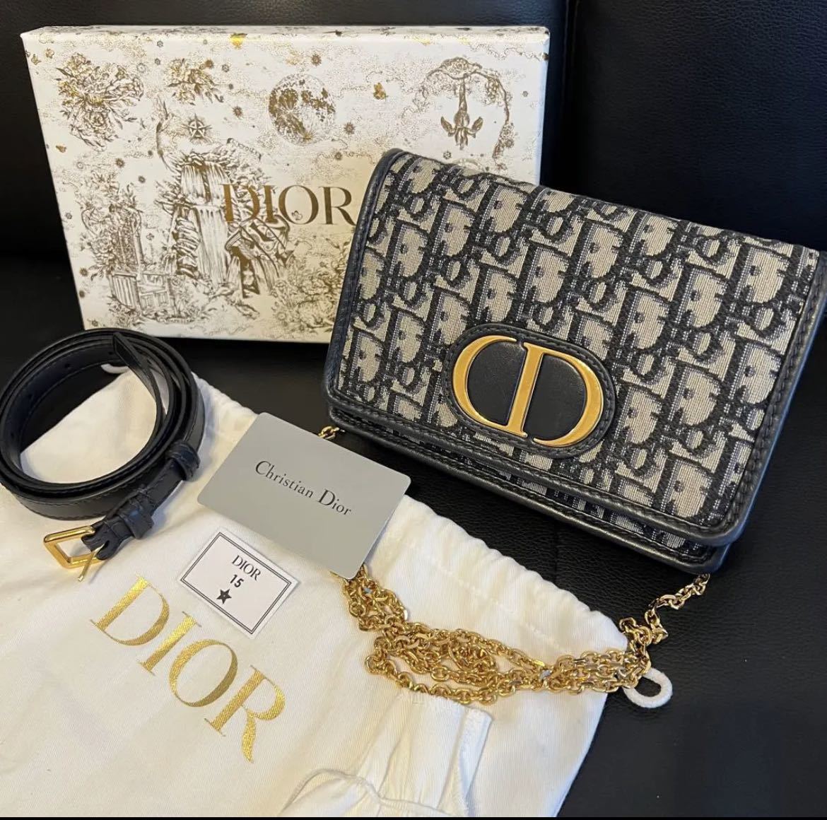Dior 30 MONTAIGNE 2-IN-1 ショルダーポシェットディオールジャガード