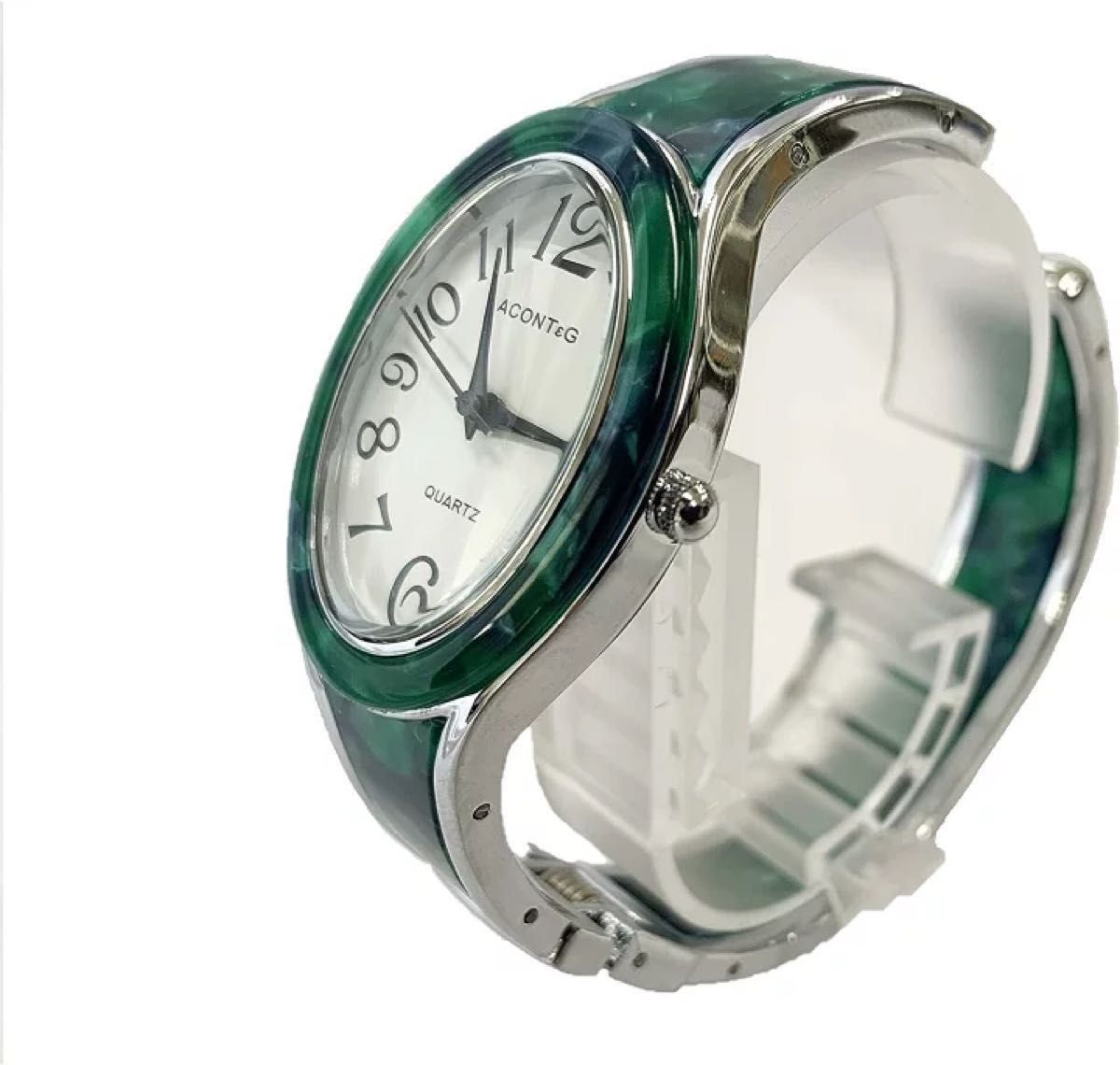 ACONT&G マーブル柄が落ち着いた雰囲気のレディース腕時計 細身シンプルファッションウオッチ 日本製ムーブメント 腕時計