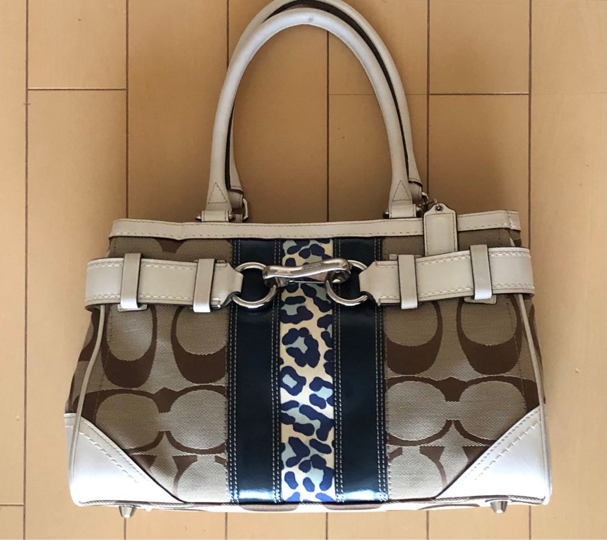 美品 コーチ COACH シグネチャー J08510-F13073 ハンドバッグ トート