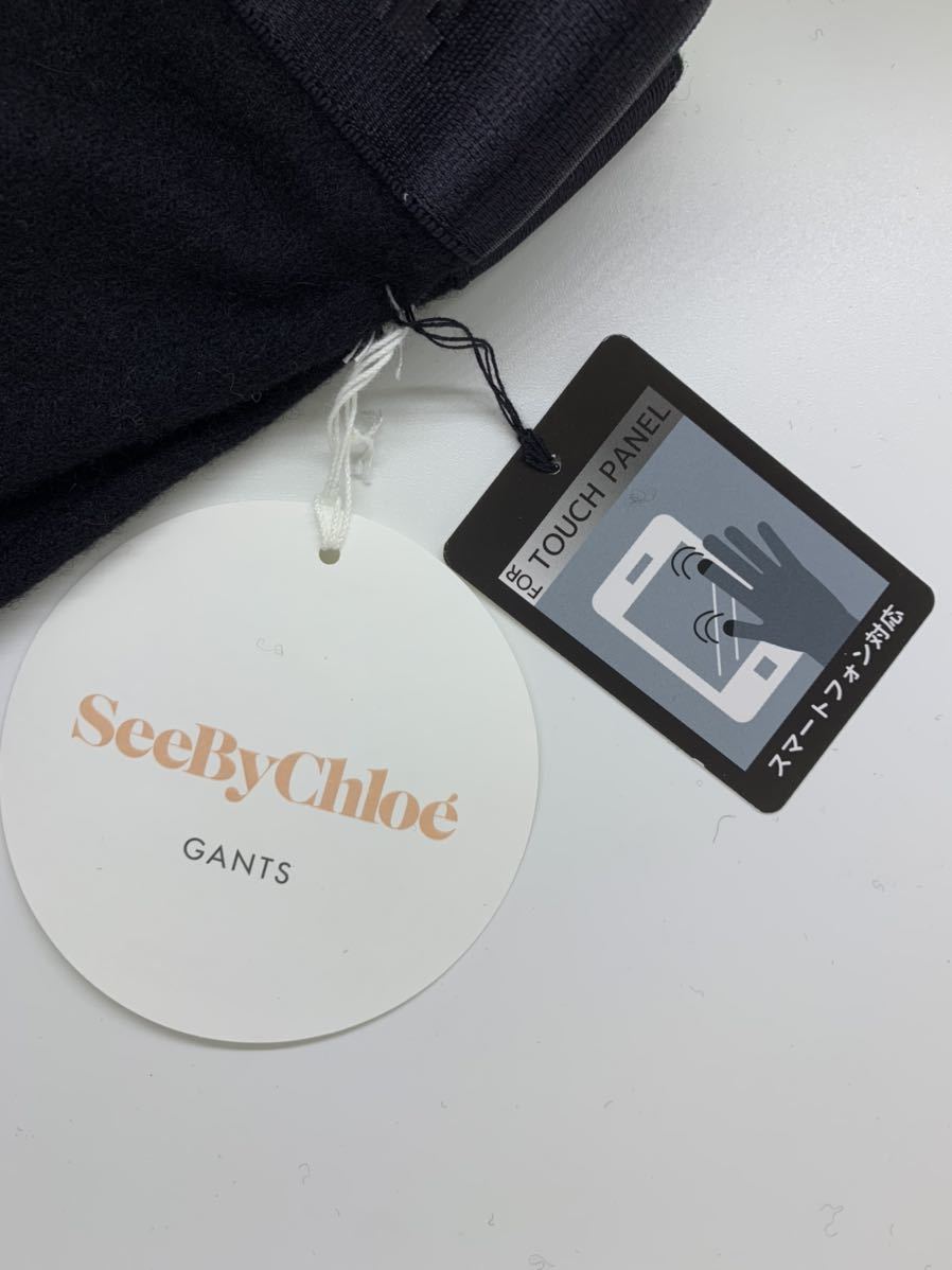 SeebyChloe See by Chloe женский перчатки перчатка Logo черный смартфон соответствует новый товар не использовался товар 