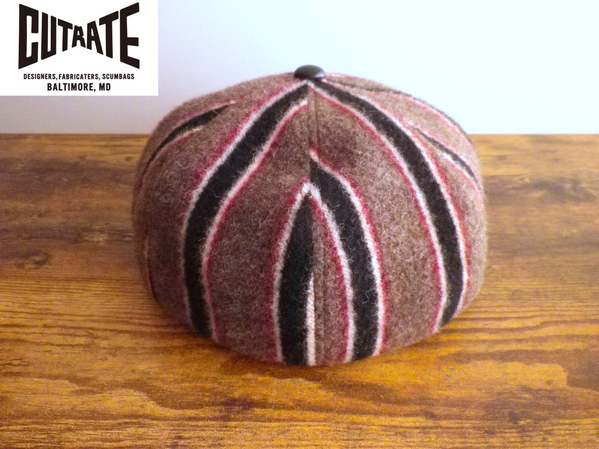 新作モデル 帽子 Lサイズ CASQUETTE STRIPE カットレイト CUTRATE 美品