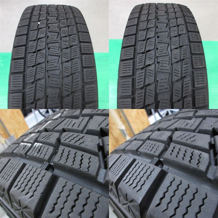 JEEP純正 チェロキー コンパス 225/60R17 冬用スタッドレス 70%-80%山 グッドイヤー ICENAVI SUV 4本 5穴PCD110 7J +40 中古新潟_画像10