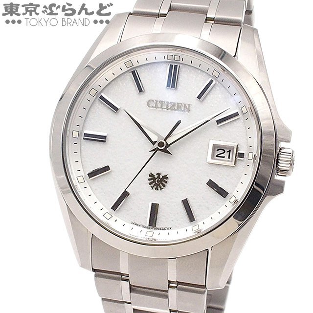 買取り実績 メンズ 腕時計 箱・保証書付 チタン ホワイト AQ4091-56A