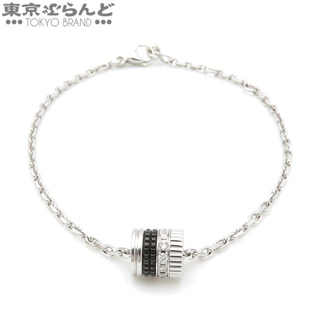 101688439 ブシュロン Boucheron キャトルブラック ダイヤモンド ブレスレット JBT00504 K18WG チェーン ユニセックス 仕上済