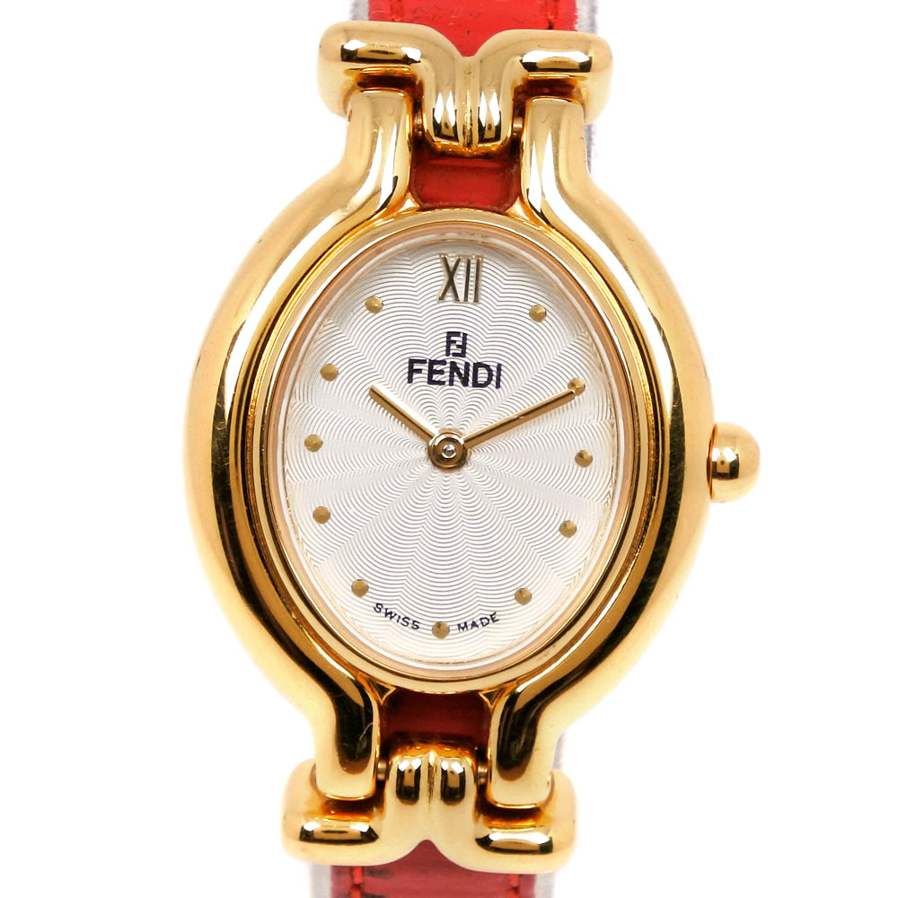 売れ筋新商品 640L チェンジベルト フェンディ FENDI 腕時計 白文字盤