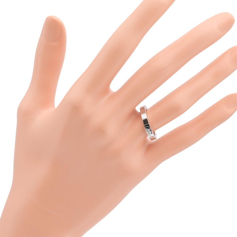 カルティエ ラニエール リング 指輪 9号 5.97g K18WG ホワイトゴールド CARTIER レディース【I120823018】中古