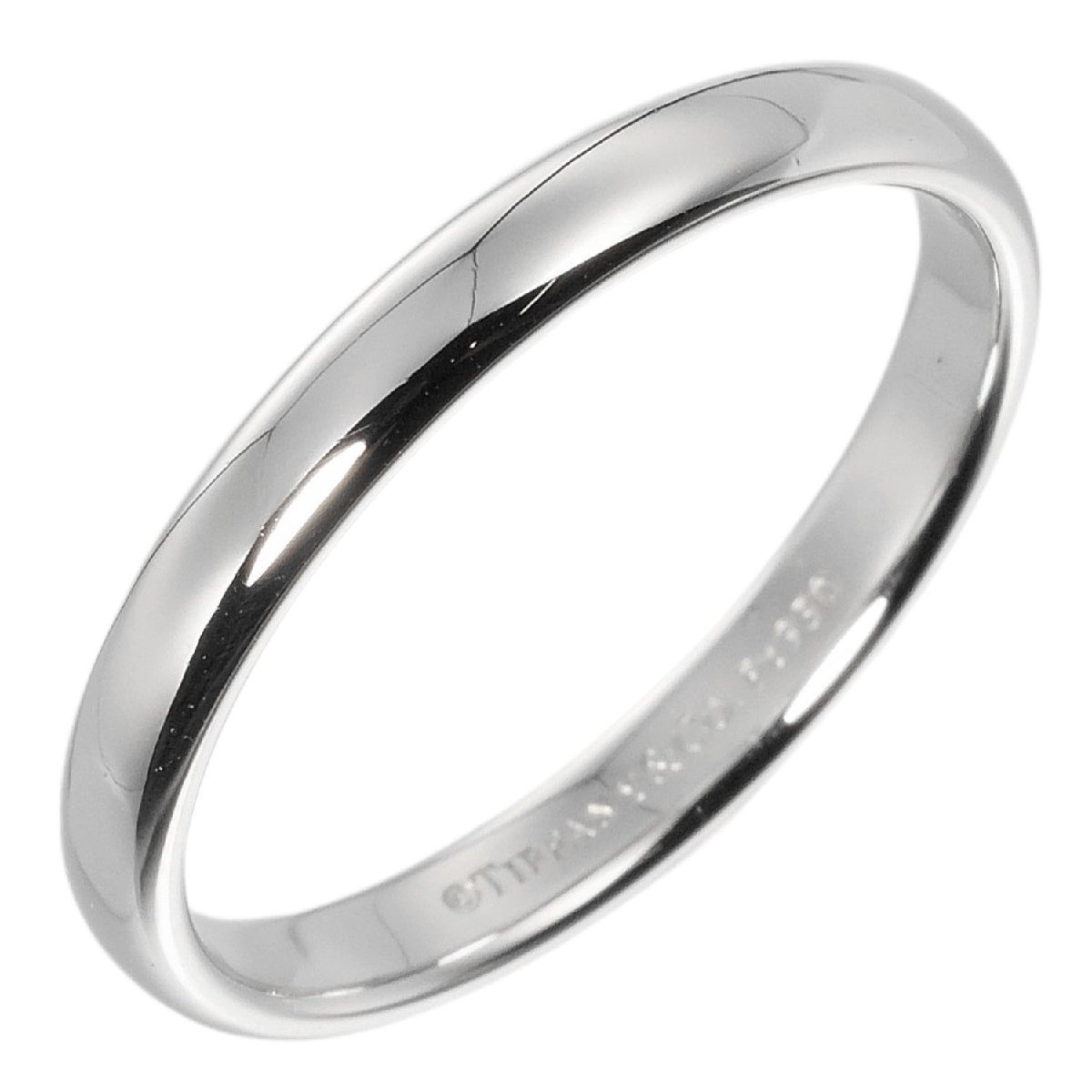  Tiffany four ever wedding ring ring 19.5 number Classic band 3mm model 5.19g Pt950 platinum [I182323011] used 