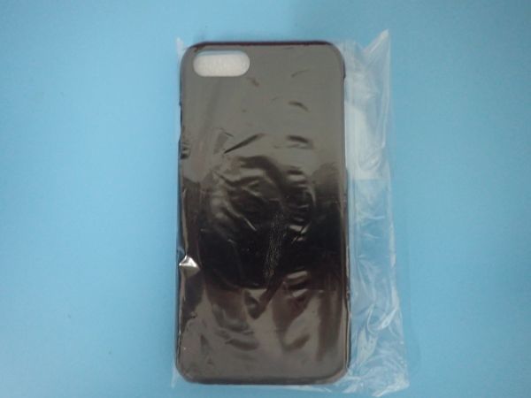 iPhone 7/8/SE ケース スマホカバー レザー ブラック_画像1