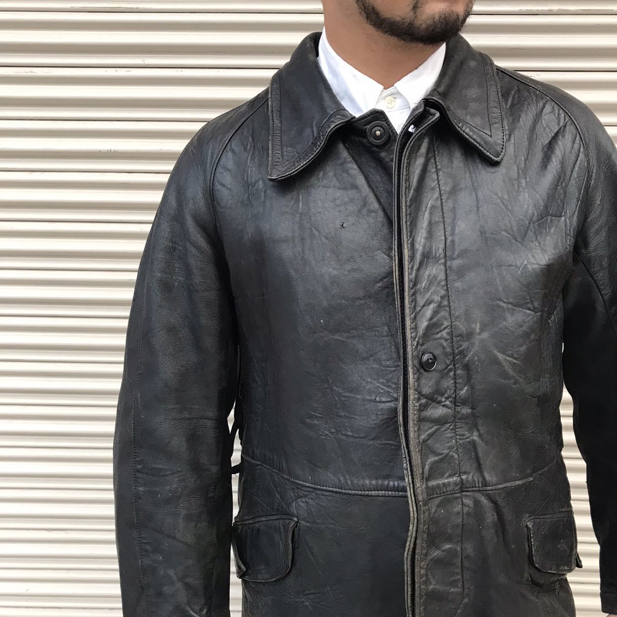 60s French Vintage ヴィンテージ GVF ファイヤーマン レザー 60s French Vintage ヴィンテージ GVF ファイヤーマン レザー