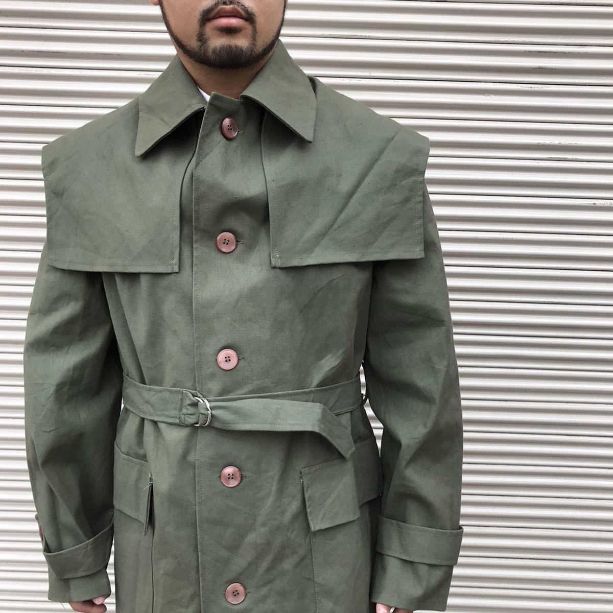 貴重 60s デッドストック ハンガリー軍 実物 ゴム引き フロック