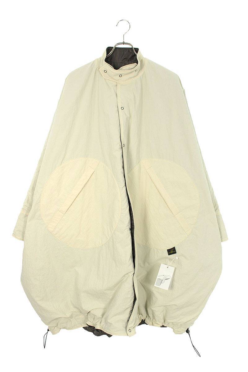 モトキタナカ MOTOKI TANAKA reversible dolman coat サイズ:2 裏地キルティングオーバーサイズブルゾン 中古 BS99_画像1