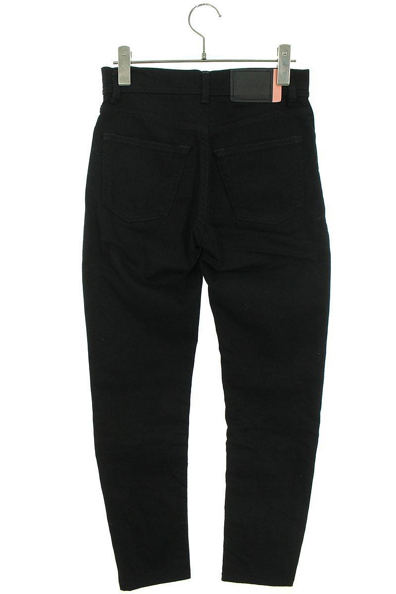  Acne s Today oz ACNE STUDIOS 18AW Melk Stay Black размер :24 дюймовый тонкий конический Fit Denim брюки б/у BS99