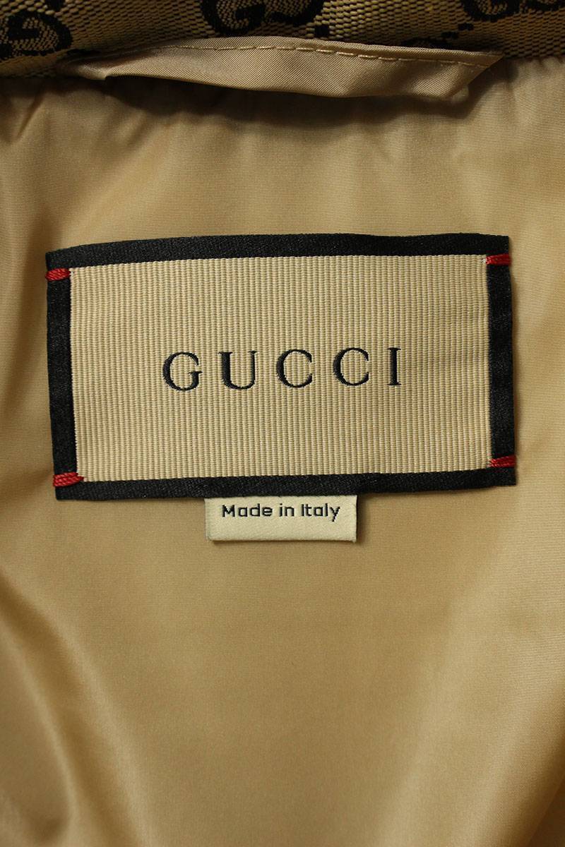 グッチ GUCCI 22AW 715535 Z8A52 サイズ:48 GGキャンバスグースダウンジャケット 中古 SB01_画像3