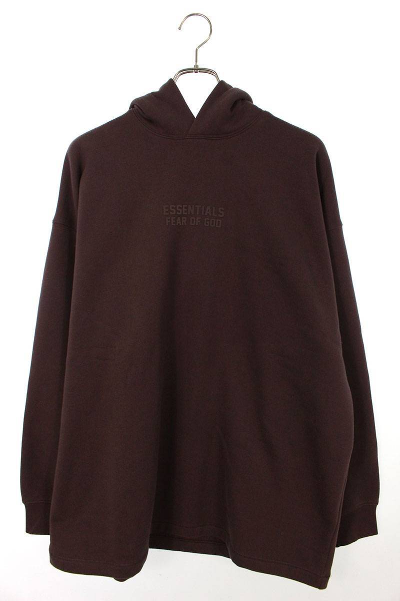 フォグ FOG ESSENTIALS RELAXED HOODIE PLUM サイズ:M フロントロゴプルオーバーパーカー 中古 OM10_画像1