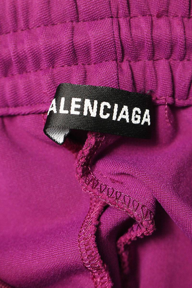 バレンシアガ BALENCIAGA 595007 TTK21 サイズ:44 サイドラインロゴトラックロングパンツ 中古 BS55_画像3