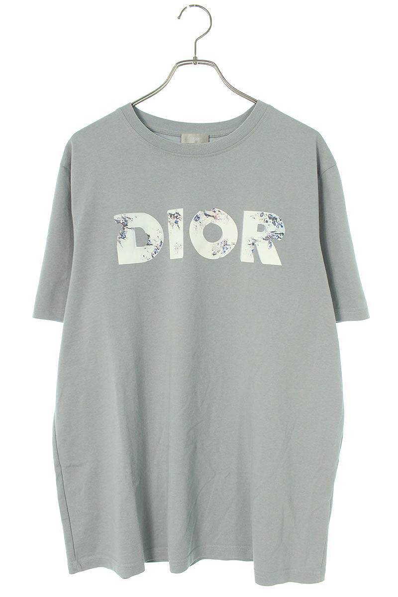 ディオール DIOR ダニエルアーシャム 20SS 023J615C0554 サイズ:XL ロゴプリントTシャツ 中古 SB01