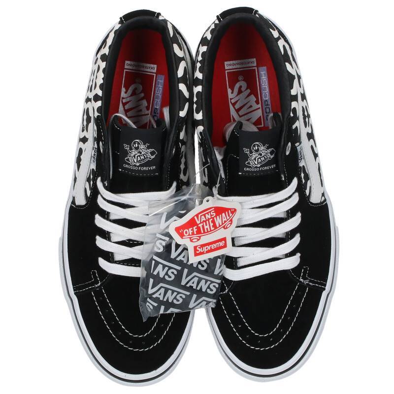 シュプリーム SUPREME バンズ 21SS Vans Monogram S Logo Skate Grosso Mid サイズ:28cm モノグラムSロゴスニーカー 中古 BS99_画像6