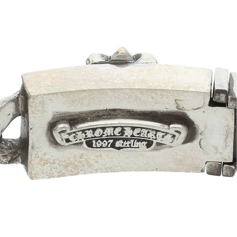 クロムハーツ Chrome Hearts KEEPER LINK/キーパーリンク サイズ:4LINK シルバーブレスレット 中古 NO05_画像3