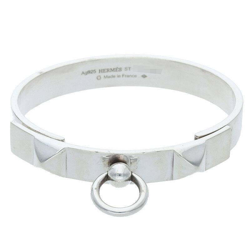 エルメス HERMES Collier de Chien PM サイズ:ST コリエドシアンPMシルバーバングルブレスレット 中古 SB01_画像1