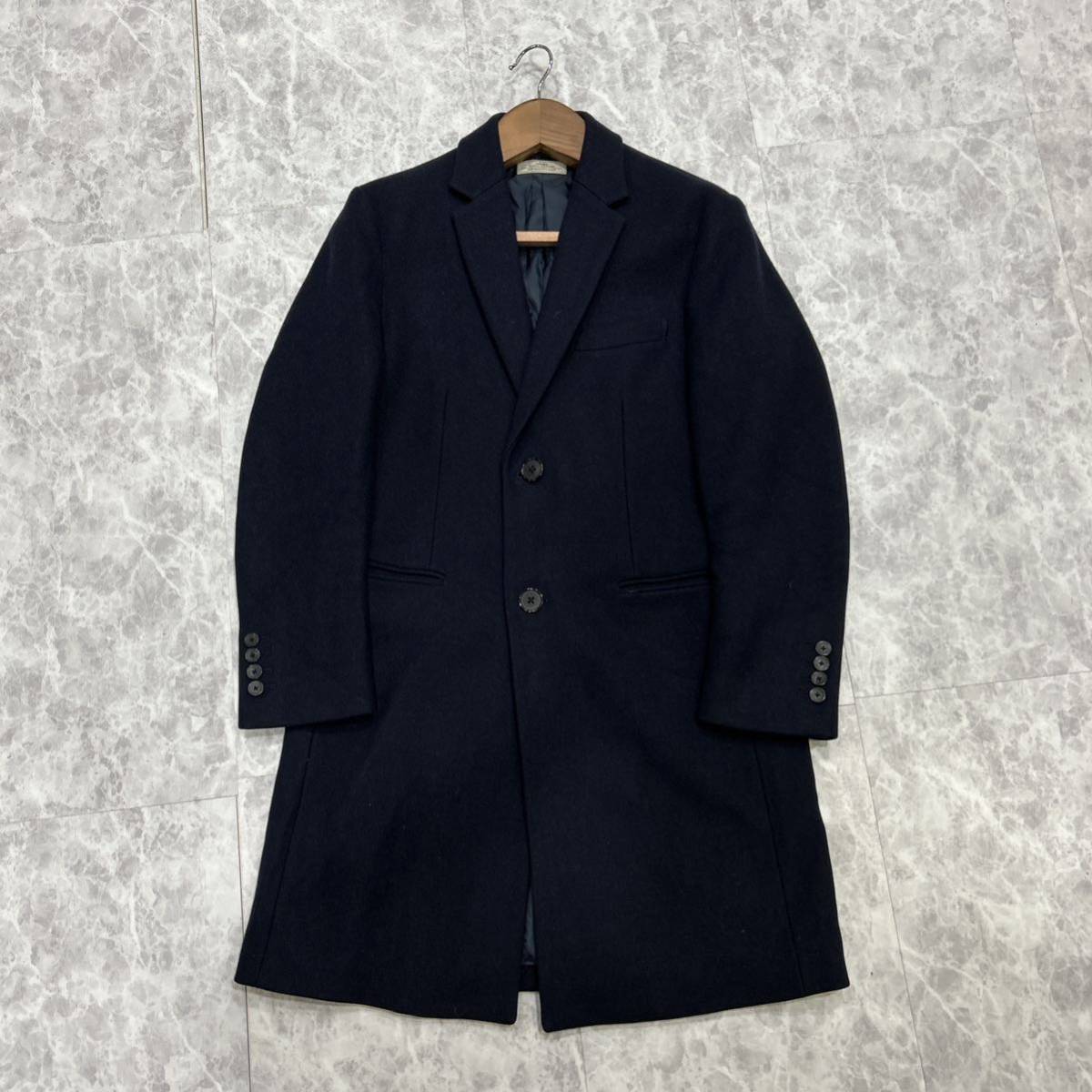 NN @ 良品 16AW '着心地抜群'『relume JOURNAL STANDARD ジャーナルスタンダード』WOOL チェスターコート sizeS メンズ 紳士服 アウター _画像2