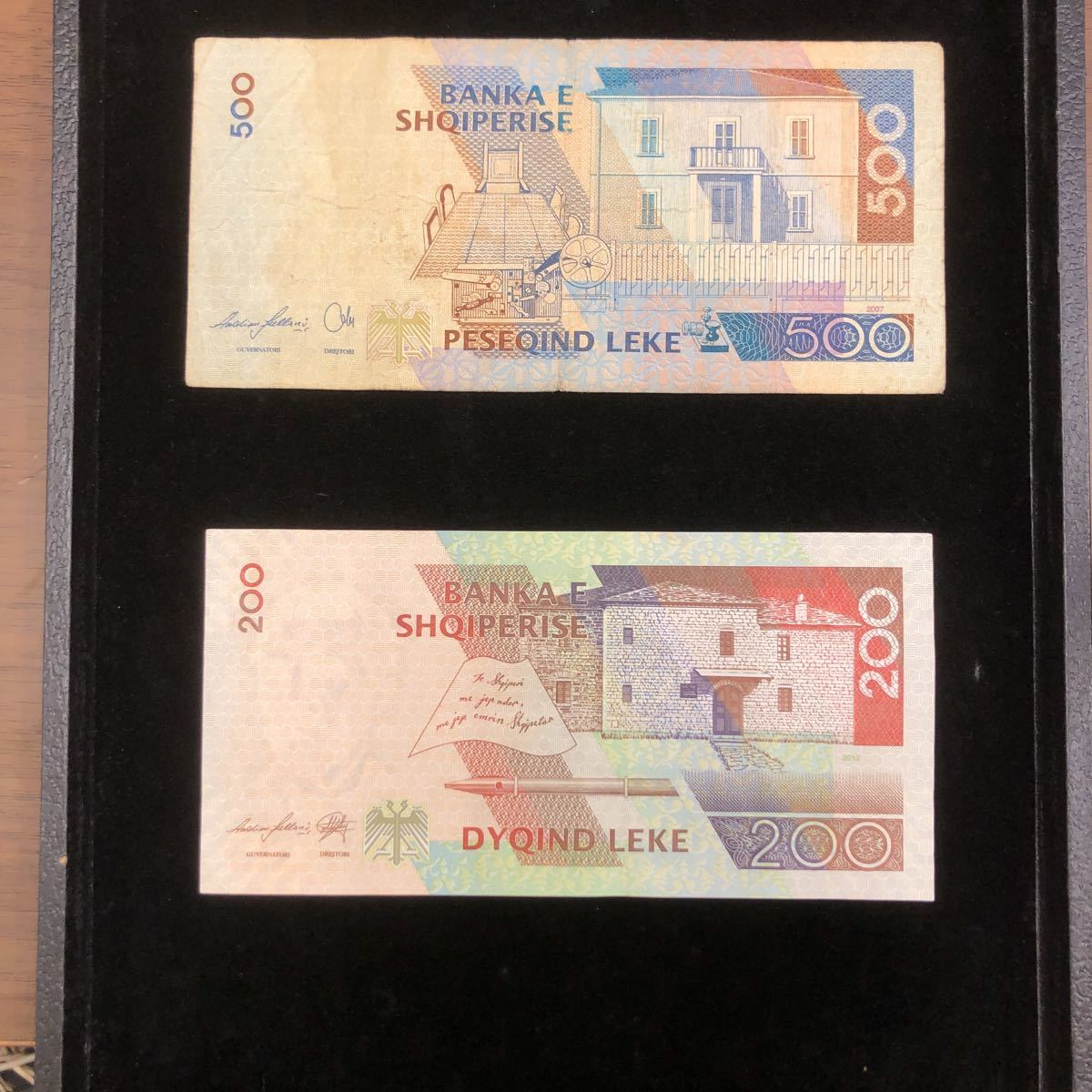 外国紙幣　アルバニア共和国　200レク500レク1000レク2000レク　sk82_画像4