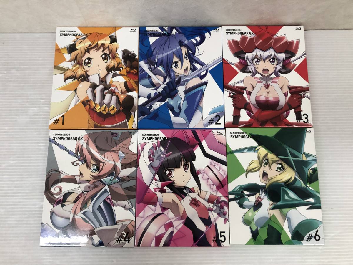 交換無料! 戦姫絶唱シンフォギアGX 期間限定版ブルーレイ 1~6 [Blu