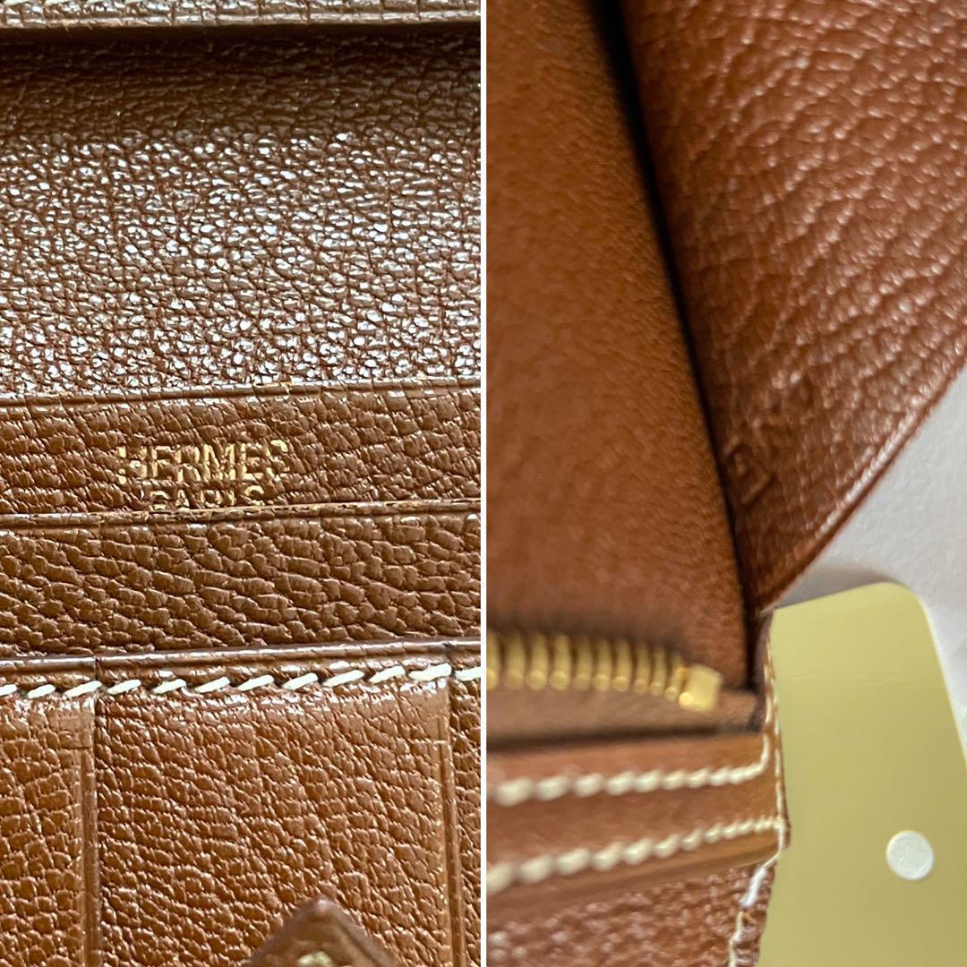 【極上美品】801 HERMES エルメス　ベアン 2つ折り長財布_画像7