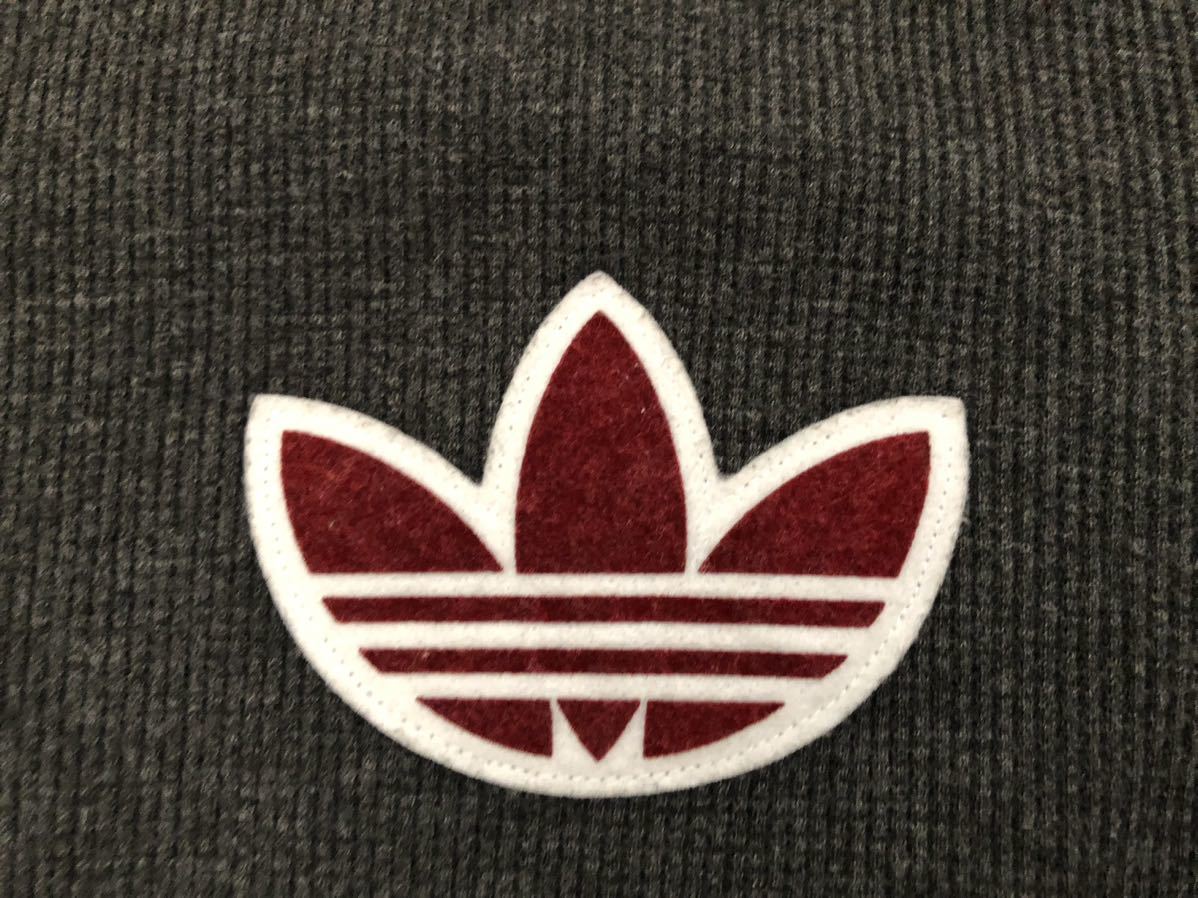  редкий чёрный бирка adidas Adidas Originals длинный рукав термический cut and sewn вафля футболка футболка с длинным рукавом большой to зеркальный . il L размер 