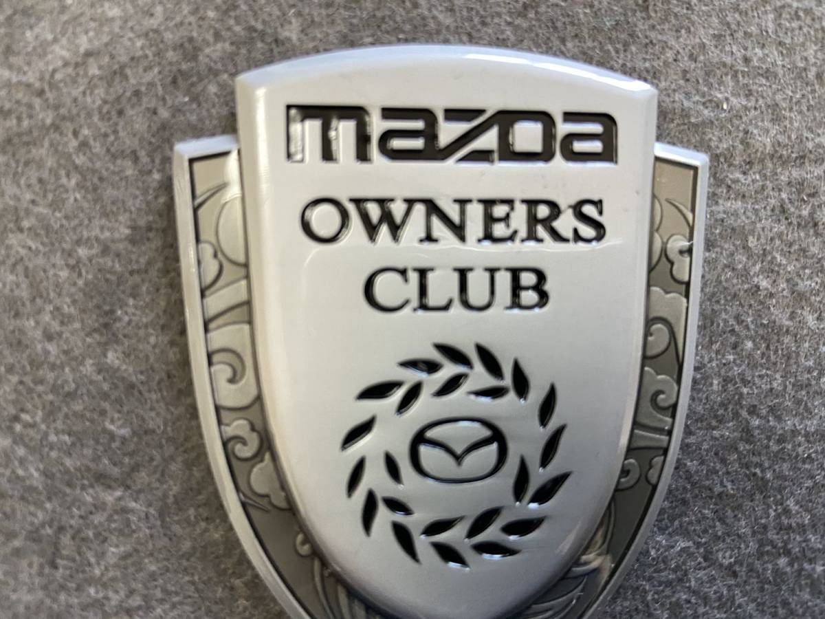マツダ MAZDA メタルカーエンブレム 車用デカール 飾り 金属ステッカー シール バッジ ドレスアップ 1個 シルバー 22番_画像3