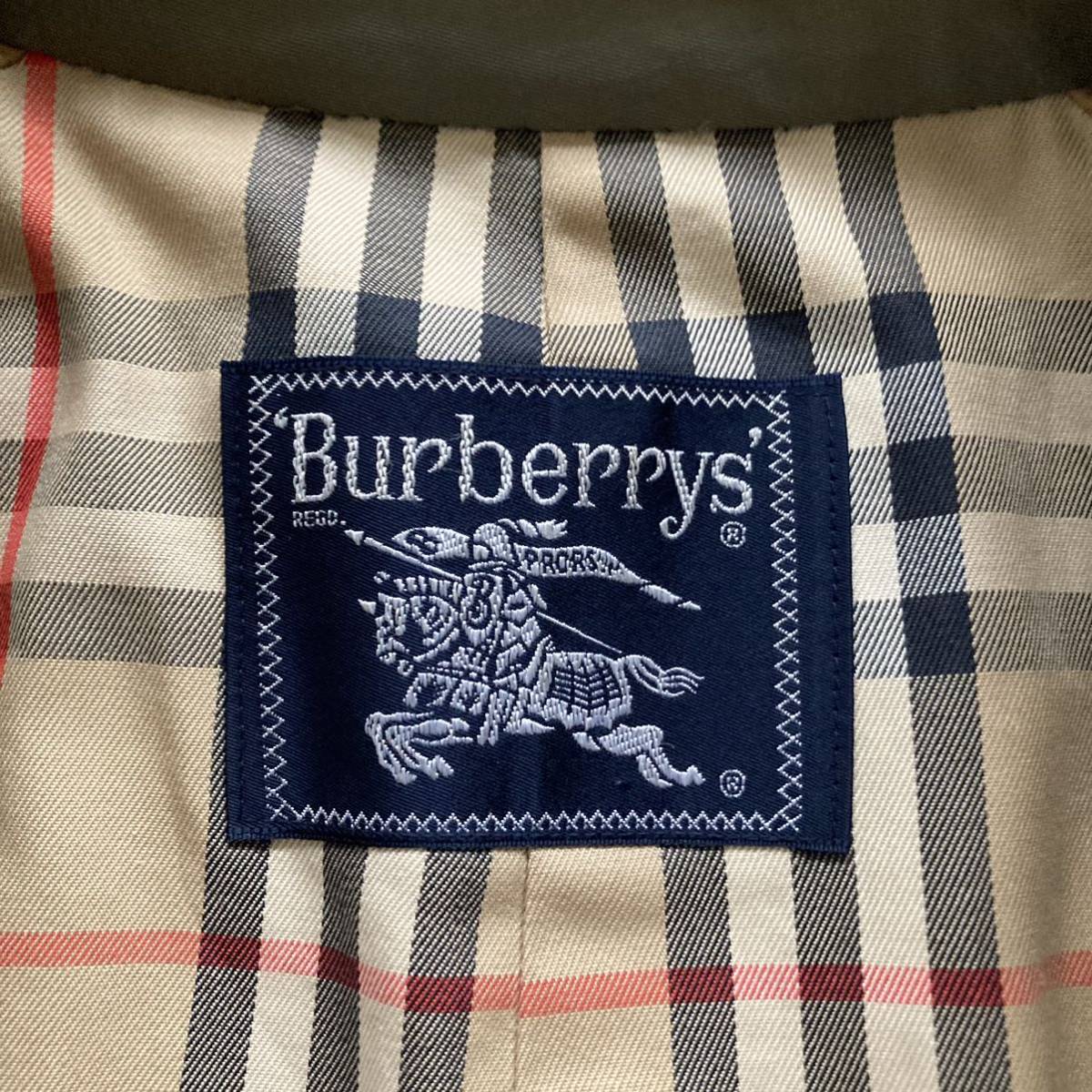 Burberrys バーバリー 70's 80's 玉虫カラー ダブル トレンチコート ジャケット_画像5