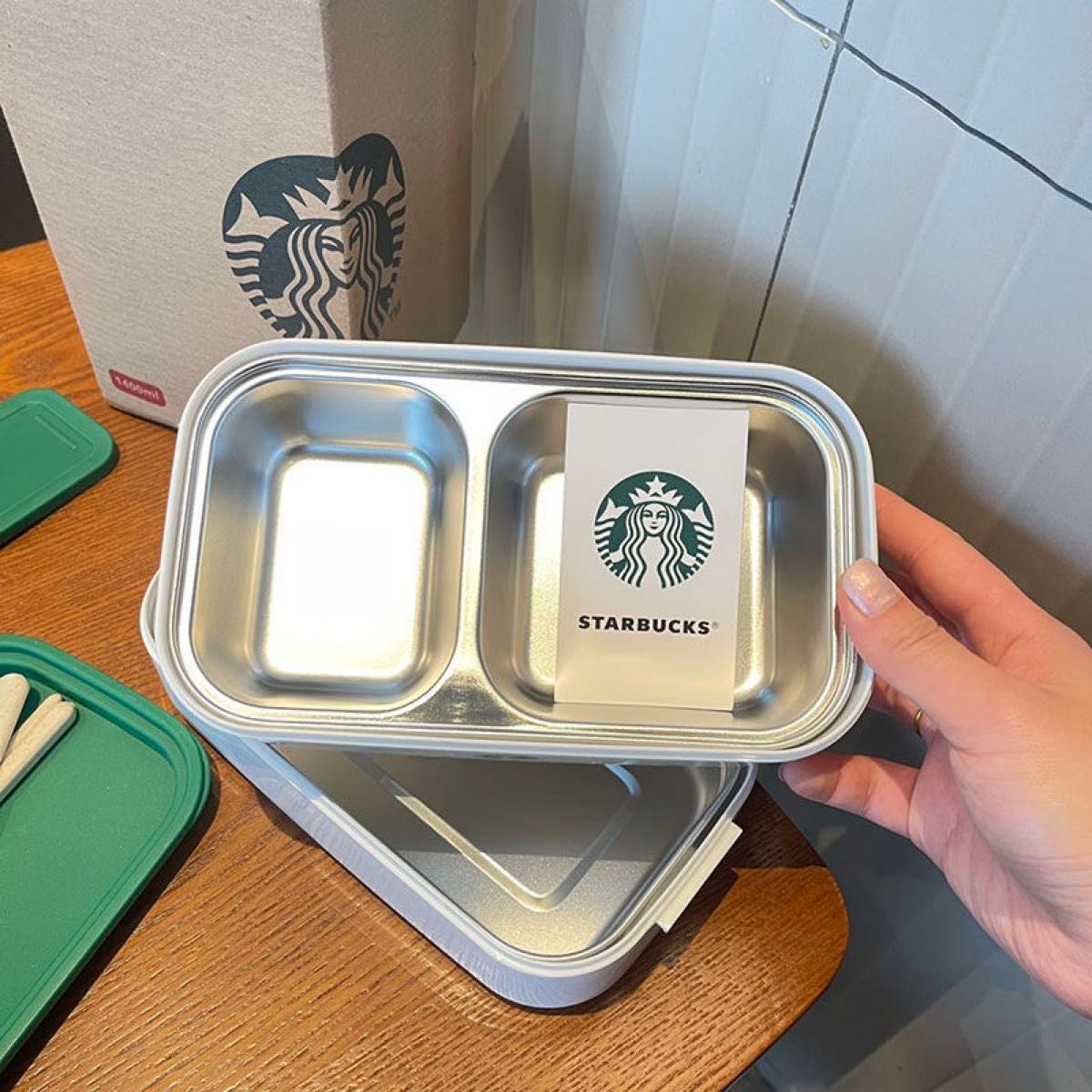 スターバックス 2段お弁当箱 ランチボックス 弁当箱 ランチBOX スターバックス 2段お弁当箱 ランチボックス 弁当箱 ランチBOX