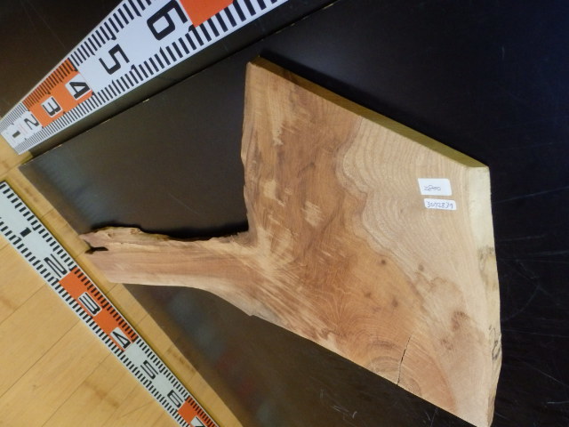 3072837●35cm×74cm×1cm 欅☆無垢板１枚板 木材 板 DIY 板材 天板 棚板 テーブル 看板 花台など種類豊富！_画像5