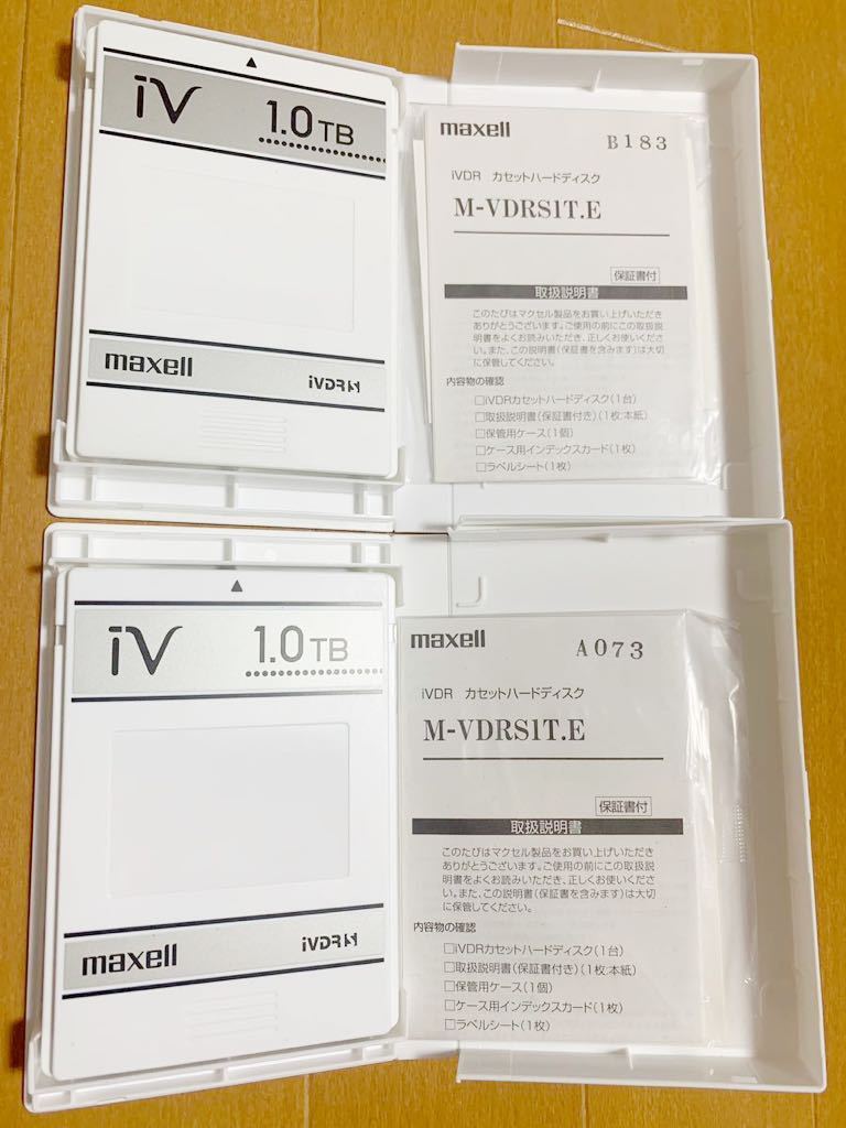 6個セット】maxell マクセル iVDR-S カセットハードディスク 1TB×2