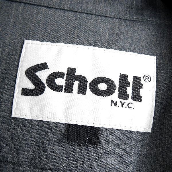 Schott ショット 高耐久TC素材 ボックスシルエット オープンカラー 開襟 ワークシャツ シャツジャケット 3115070 14 2XL ▲020▼bus8930c_画像5