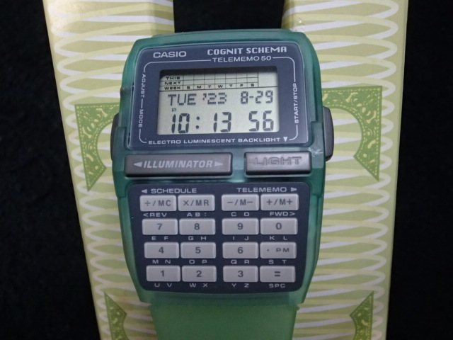 一番の カシオ データバンクDBC-63CS-3T mico(サル) コグニット 腕時計