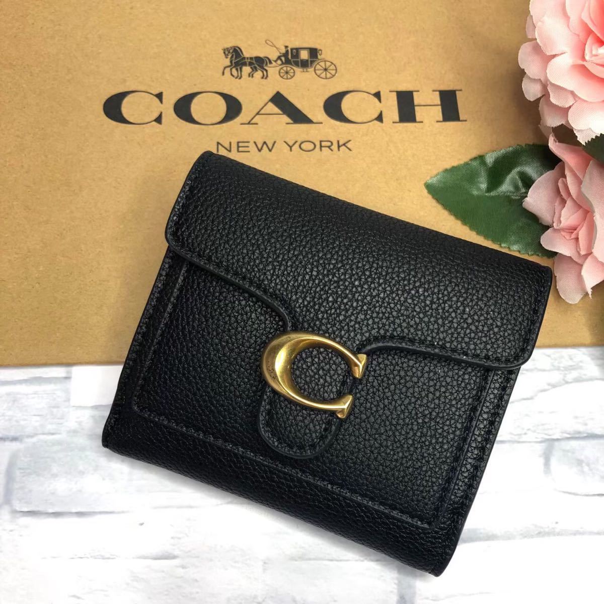 COACH コーチ 二つ折り財布 ブラック 黒 タビー 新品 Yahoo!フリマ（旧）-