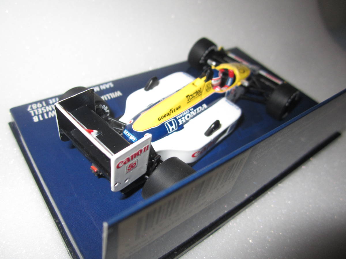 即決 PMA 1/43 ウイリアムズ FW11B ホンダ 1987年サンマリノGP優勝 #5 ナイジェル・マンセル バークレー仕様 アンテナ追加 ガッツポーズ_画像4