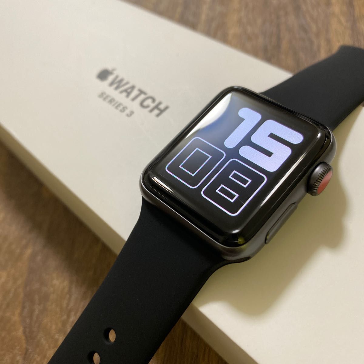 【美品】Apple watch series3 42mm GPS Cellular gray ★付属品新品★ アップル ウォッチ