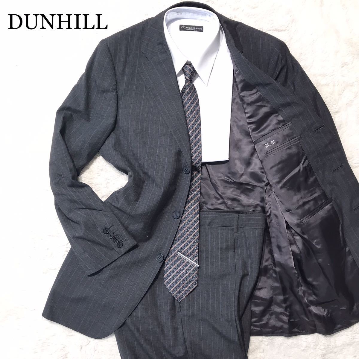人気 DUNHILL 【未使用級】ALFRED スーツ ダンヒル セットアップ 48