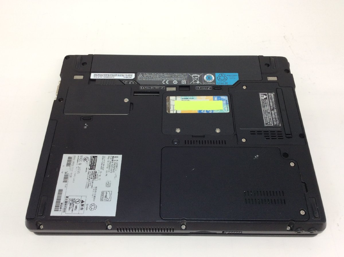 ジャンク/ FUJITSU FMVNP8AE LIFEBOOK P772/G Intel Core i5-3340M メモリ4.1GB HDD320.07GB 【G12047】_画像8