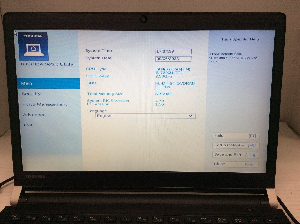 高品質】 R73/J dynabook TOSHIBA ジャンク/ PR73JEA4187AD11 【G12480