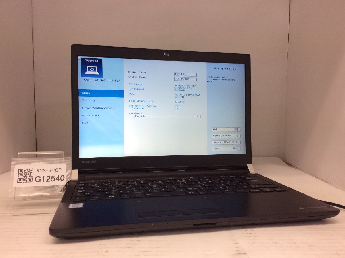 人気の Core Intel PR73JEA4187AD11 R73/J dynabook TOSHIBA ジャンク