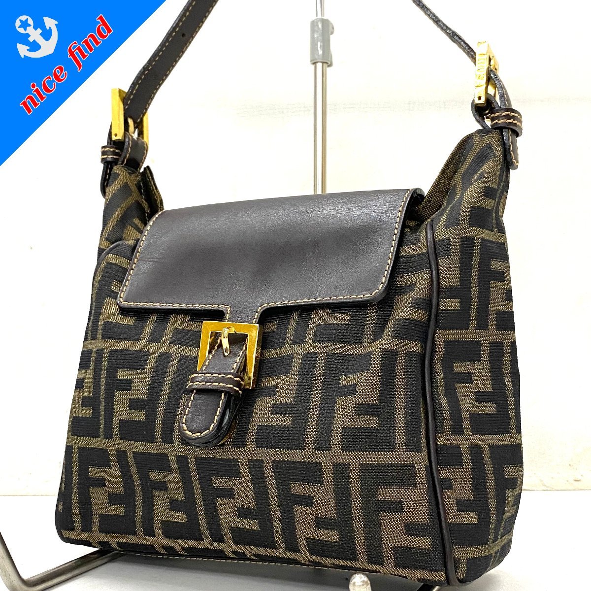 ◇フェンディ FENDI◇ズッカ柄 マンマバケット 83155780981 ワン