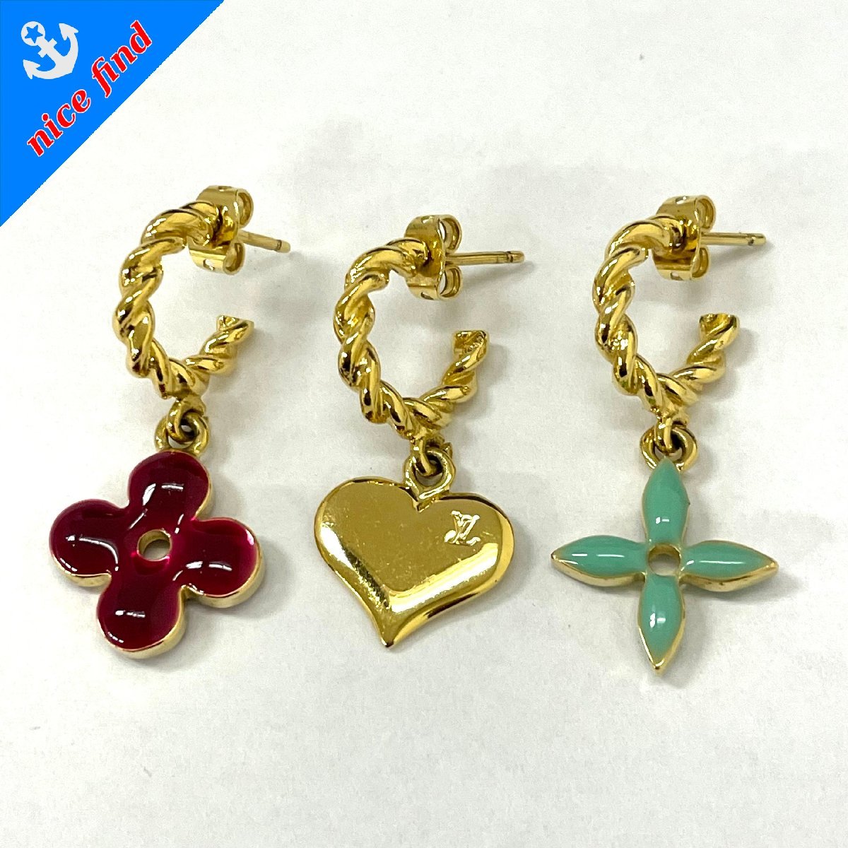 Louis Vuitton MONOGRAM Earrings (M00395)