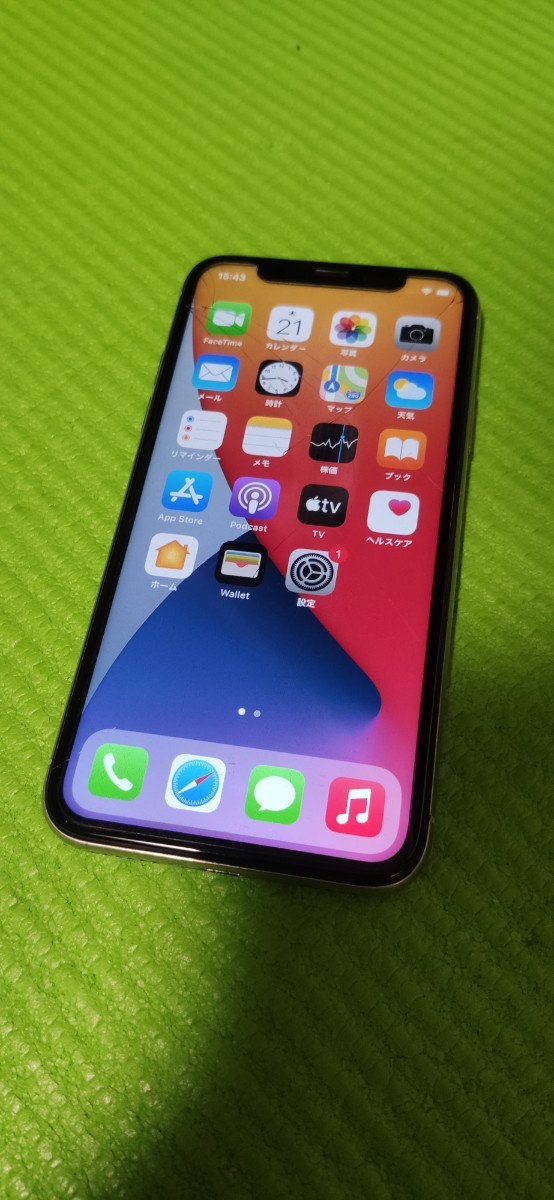 2022セール SIMフリー iPhone X 256GB シルバー 画面割れ iPad本体